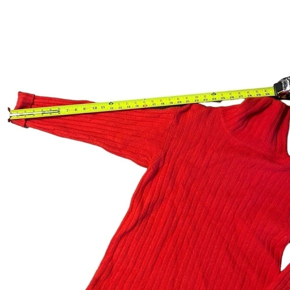 Vintage Lord & Taylor Angora Rabbit Hair Blend Red Cowl Neck Soft Warm Sweater S - Picture 5 of 12